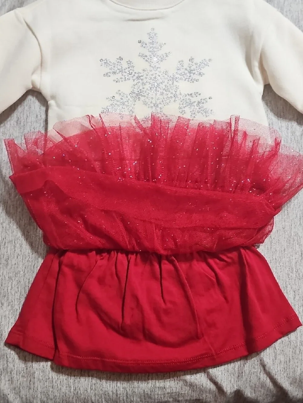 Carter's Cream and Gray Marled Knit Outfit